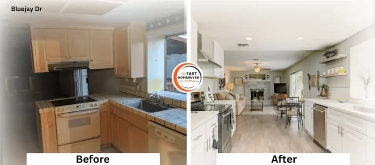 Before and after kitchen renovation - Marcel A testimonial Yuba City