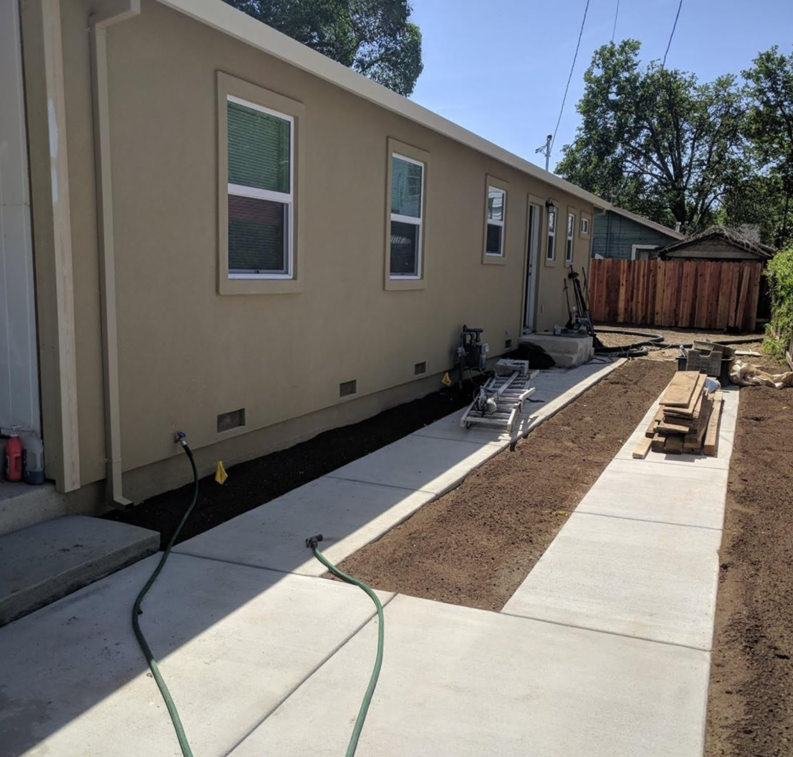 backyard after 1 We Buy Houses California